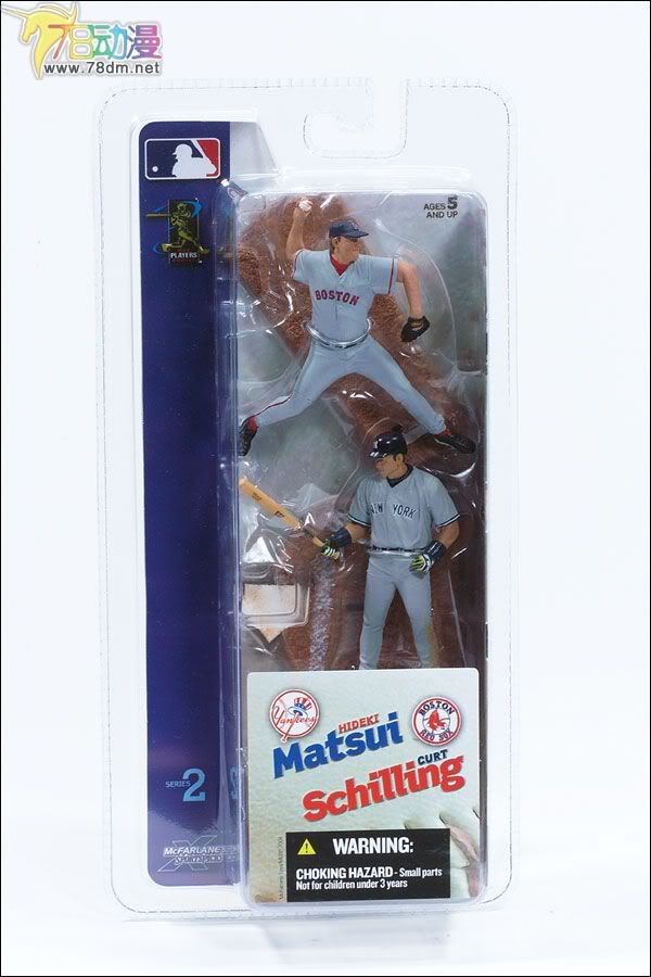 麦克法兰系列玩具 MLB职业棒球系列 3寸 MLB 第2代 CURT SCHILLING/HIDEKI MATSUI