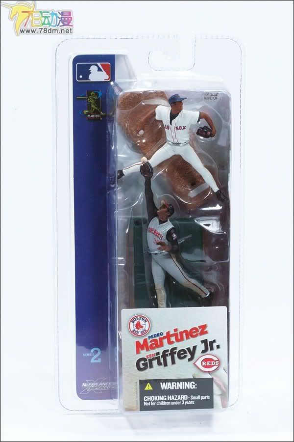 麦克法兰系列玩具 MLB职业棒球系列 3寸 MLB 第2代 PEDRO MARTINEZ/KEN GRIFFEY JR.