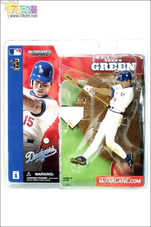 麦克法兰系列玩具 MLB职业棒球系列 MLB 第1代 SHAWN GREEN