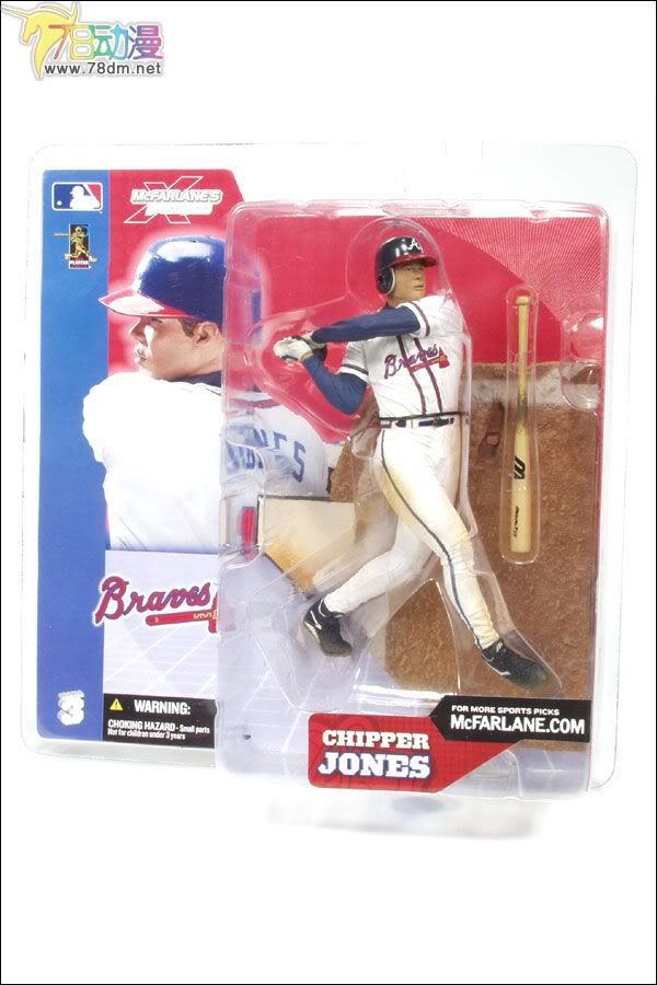 麦克法兰系列玩具 MLB职业棒球系列 MLB 第3代 CHIPPER JONES