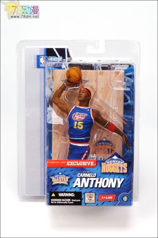 麦克法兰系列玩具 NBA篮球系列 NBA ALL-STAR GAME 2005: CARMELO ANTHONY NBA全明星2005 卡梅罗-安东尼
