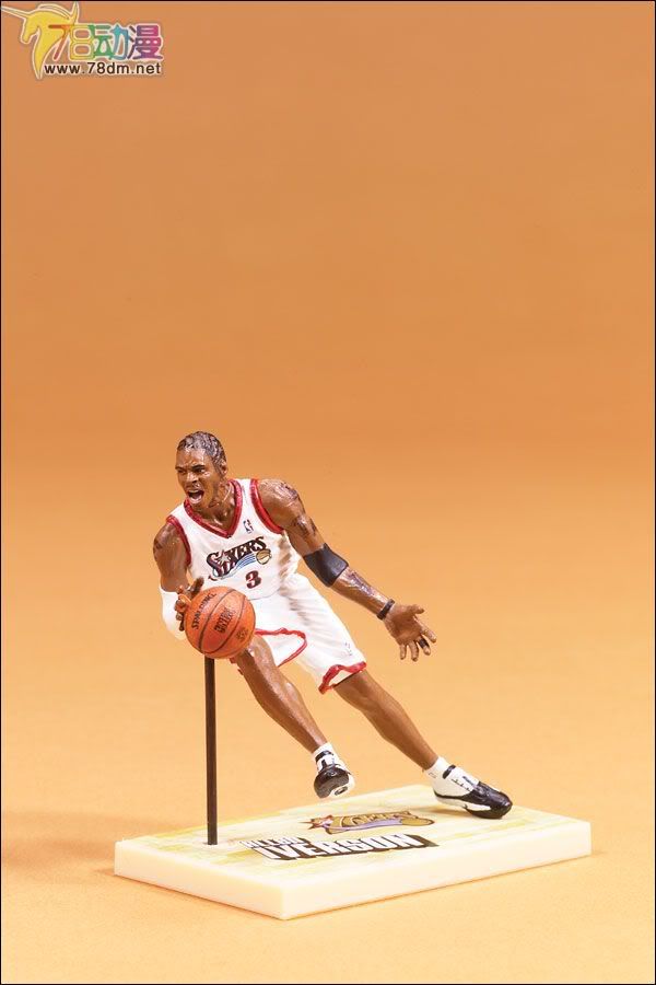 麦克法兰系列玩具 NBA篮球系列 3寸NBA 第1代 ALLEN IVERSON/CHRIS WEBBER  艾弗森/韦伯
