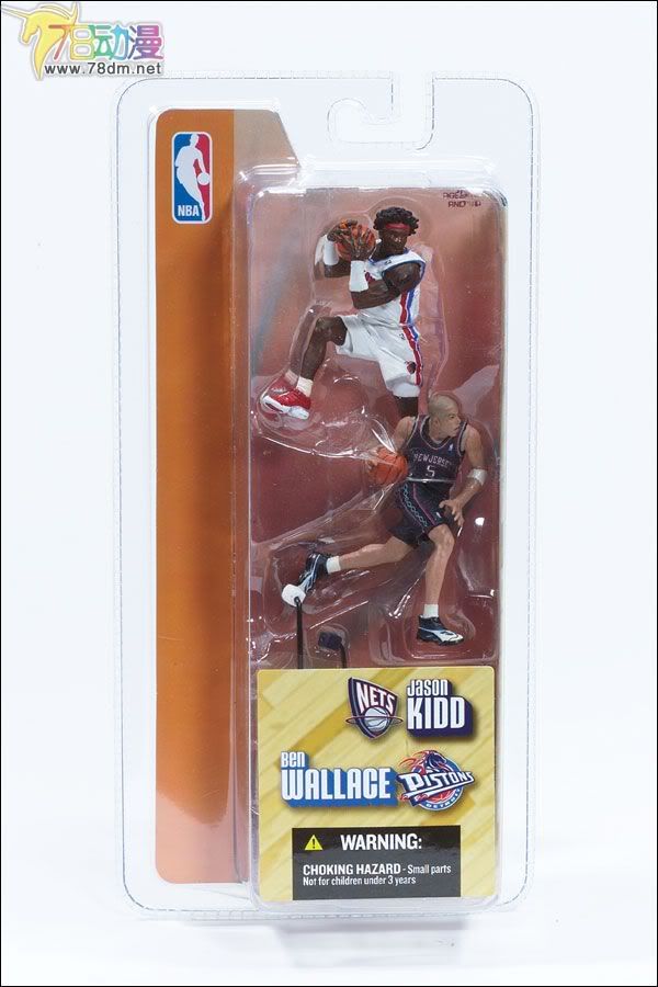 麦克法兰系列玩具 NBA篮球系列 3寸NBA 第1代 BEN WALLACE/JASON KIDD  本-华莱士/基德