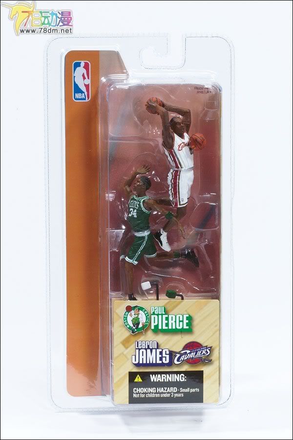 麦克法兰系列玩具 NBA篮球系列 3寸NBA 第1代 LEBRON JAMES/PAUL PIERCE 詹姆斯/皮尔斯