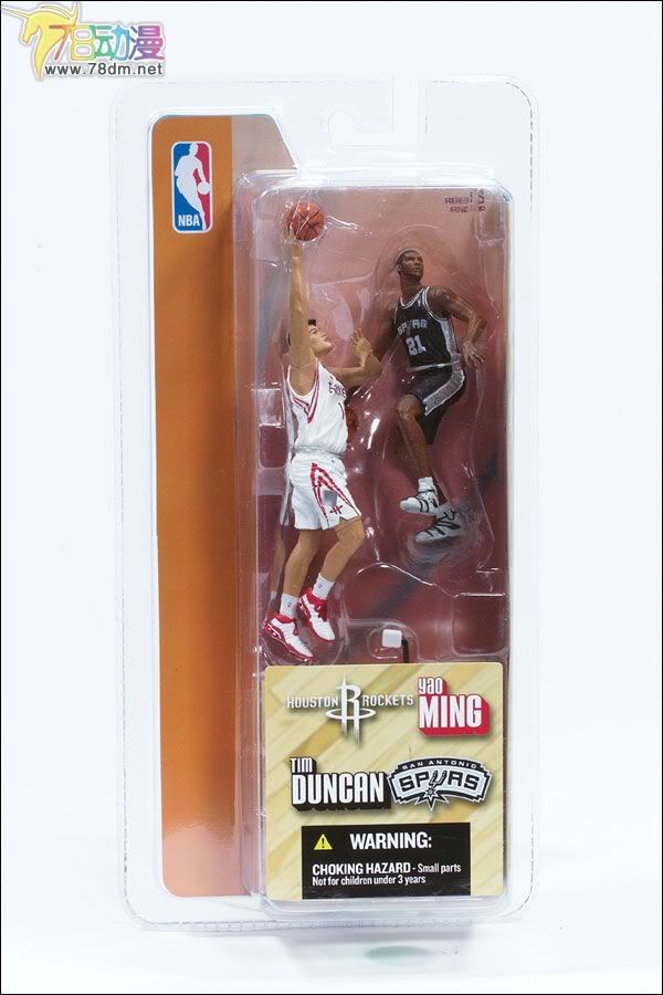 麦克法兰系列玩具 NBA篮球系列 3寸NBA 第1代 YAO MING/TIM DUNCAN  姚明/邓肯