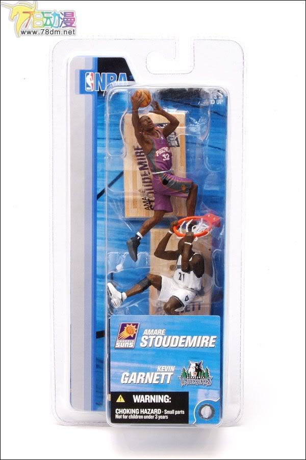 麦克法兰系列玩具 NBA篮球系列 3寸NBA 第2代 KEVIN GARNETT/AMARE STOUDEMIRE 凯文-加内特/阿玛雷-斯塔德迈尔