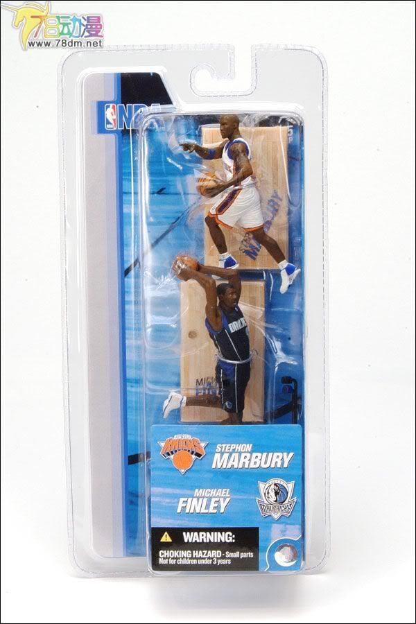 麦克法兰系列玩具 NBA篮球系列 3寸NBA 第2代 STEPHON MARBURY/MICHAEL FINLEY 斯蒂芬-马布里/迈克尔-芬利