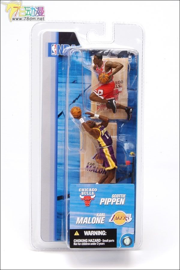 麦克法兰系列玩具 NBA篮球系列 3寸NBA 第2代 SCOTTIE PIPPEN/KARL MALONE  斯科蒂-皮蓬/卡尔-马龙