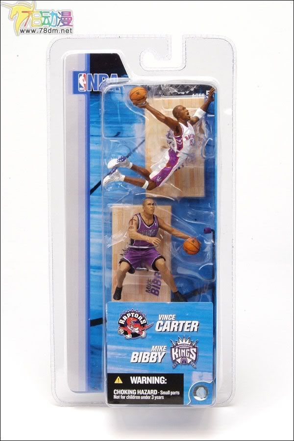 麦克法兰系列玩具 NBA篮球系列 3寸NBA 第2代 VINCE CARTER/MIKE BIBBY  文斯-卡特/迈克-毕比