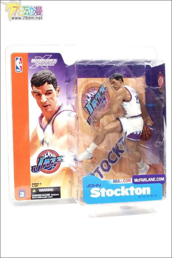 麦克法兰系列玩具 NBA篮球系列 NBA第2代 JOHN STOCKTON 约翰-斯托克顿