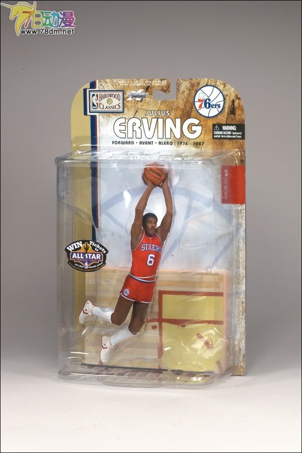 麦克法兰系列玩具 NBA篮球系列 NBA传奇 第4代 JULIUS ERVING 2  朱利叶斯·欧文 2