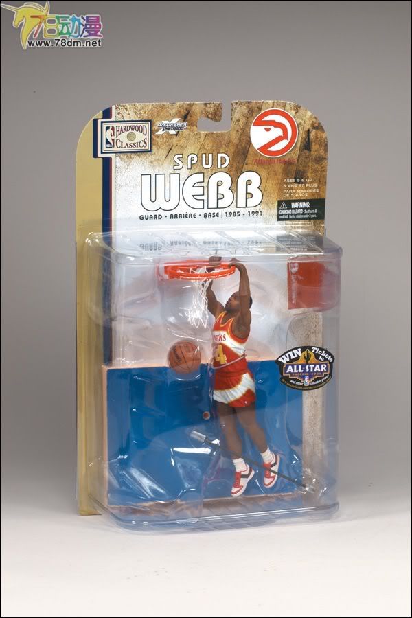 麦克法兰系列玩具 NBA篮球系列 NBA传奇 第4代 SPUD WEBB  斯伯特-韦伯
