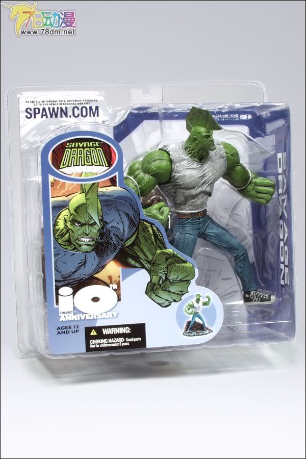 麦克法兰系列玩具 漫画系列 IMAGE漫画公司10周年纪念版 SAVAGE DRAGON
