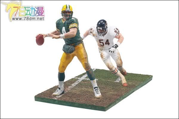 麦克法兰系列玩具 NFL美式足球系列 NFL 2-PACK: BRETT FAVRE & BRIAN URLACHER