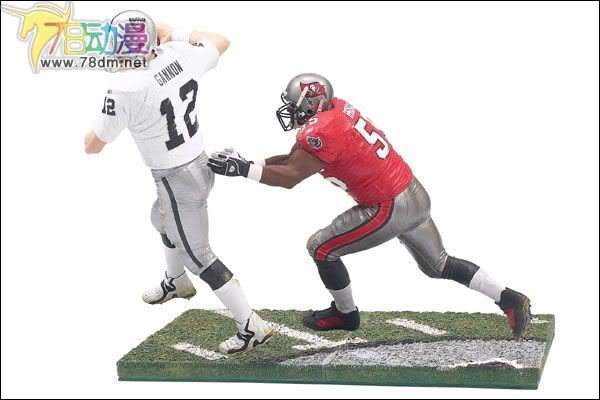 麦克法兰系列玩具 NFL美式足球系列 NFL 2-PACK: RICH GANNON & DERRICK BROOKS