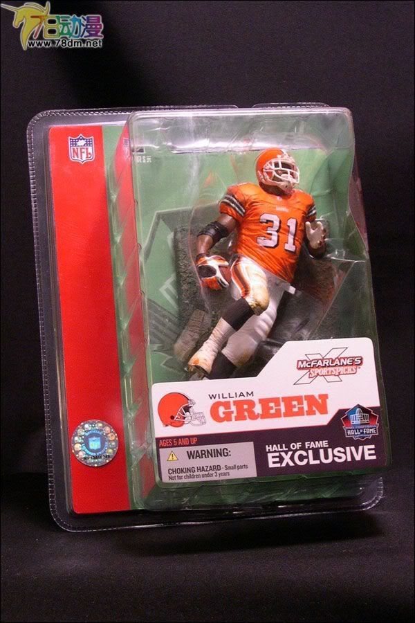 麦克法兰系列玩具 NFL美式足球系列 HALL OF FAME 2003: WILLIAM GREEN