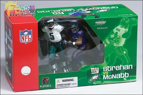 麦克法兰系列玩具 NFL美式足球系列 NFL 2-PACK: MICHAEL STRAHAN & DONOVAN MCNABB 2