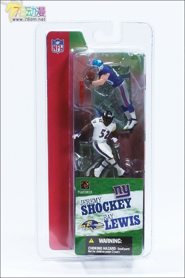 麦克法兰系列玩具 NFL美式足球系列 3寸 NFL 第1代 JEREMY SHOCKEY/RAY LEWIS