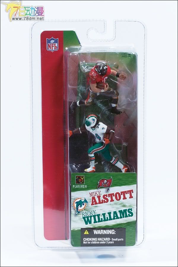麦克法兰系列玩具 NFL美式足球系列 3寸 NFL 第1代 MIKE ALSTOTT/RICKY WILLIAMS