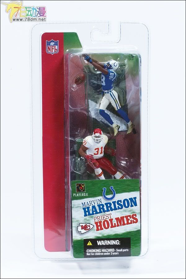 麦克法兰系列玩具 NFL美式足球系列 3寸 NFL 第1代 MARVIN HARRISON/PRIEST HOLMES