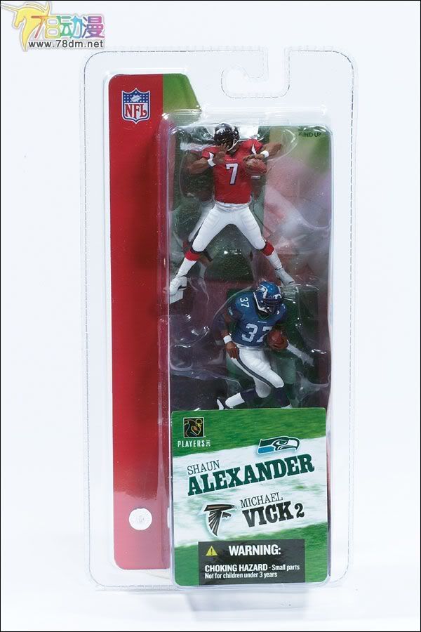 麦克法兰系列玩具 NFL美式足球系列 3寸 NFL 第2代 MICHAEL VICK/SHAUN ALEXANDER