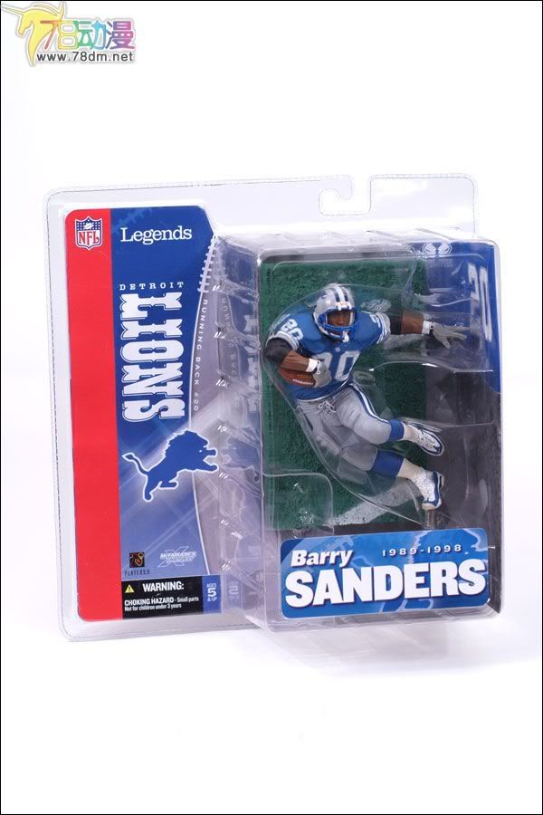 麦克法兰系列玩具 NFL美式足球系列 NFL传奇 第1代 BARRY SANDERS