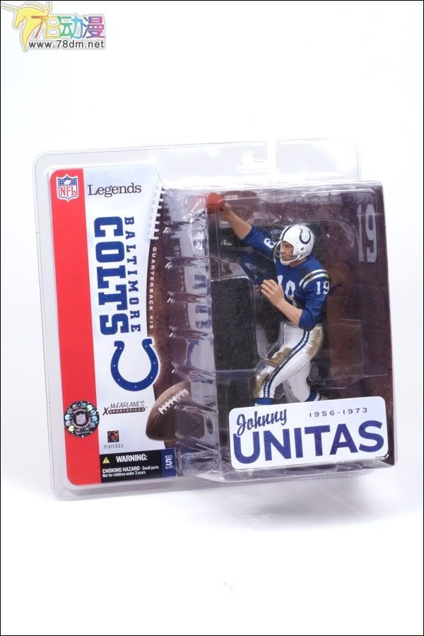 麦克法兰系列玩具 NFL美式足球系列 NFL传奇 第1代 JOHNNY UNITAS