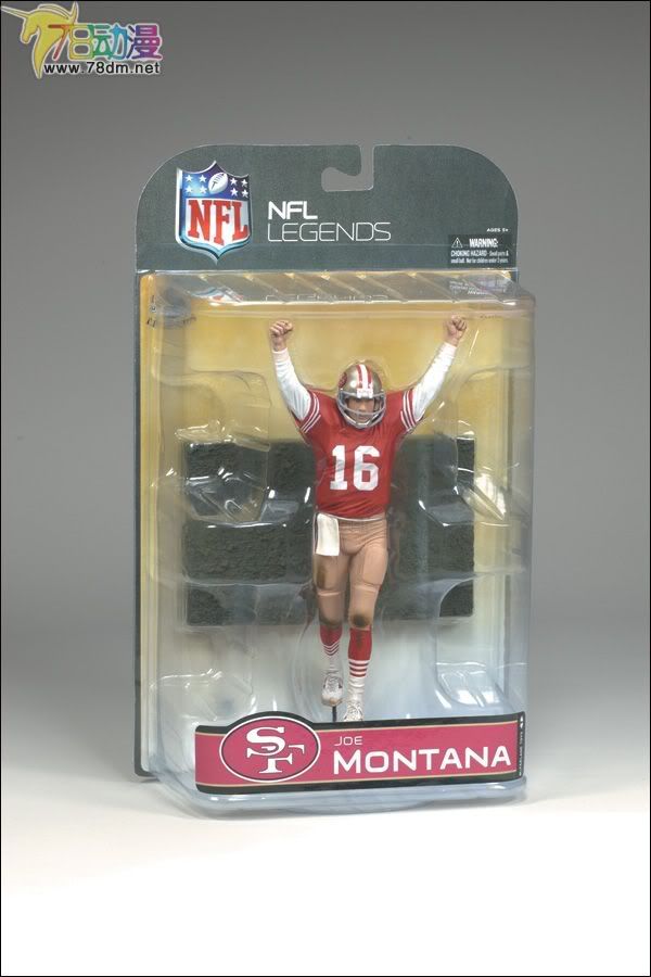 麦克法兰系列玩具 NFL美式足球系列 NFL传奇 第4代 JOE MONTANA 2