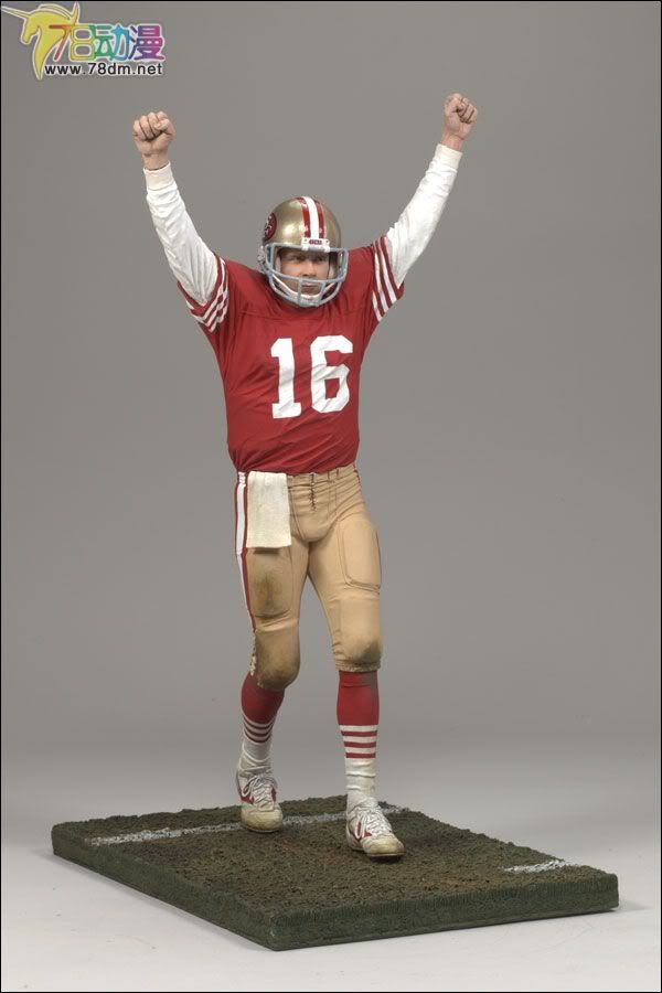 麦克法兰系列玩具 NFL美式足球系列 NFL传奇 第4代 JOE MONTANA 2