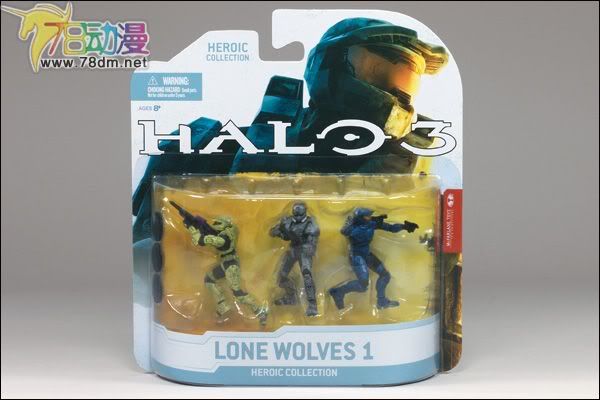 麦克法兰系列玩具 游戏与动画系列 光环 英雄典藏版2009第一弹 LONE WOLVES PACK 1 独狼1