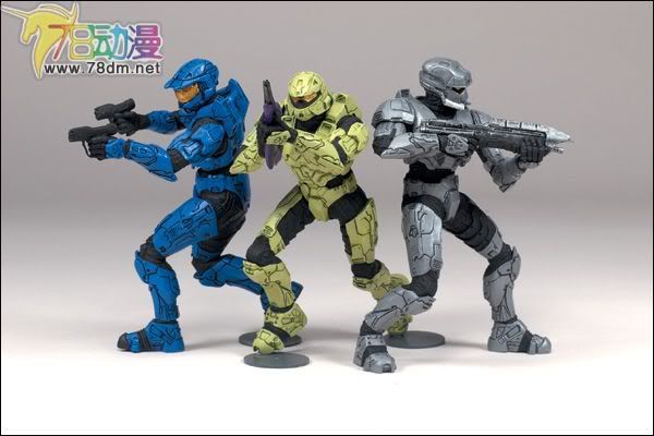 麦克法兰系列玩具 游戏与动画系列 光环 英雄典藏版2009第一弹 LONE WOLVES PACK 1 独狼1