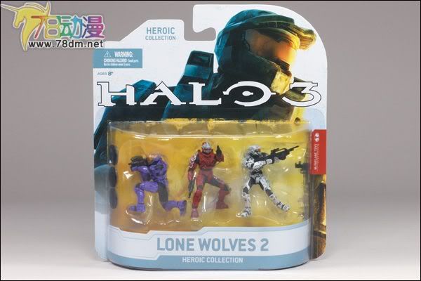 麦克法兰系列玩具 游戏与动画系列 光环 英雄典藏版2009第一弹 LONE WOLVES PACK 2 独狼2