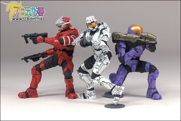 麦克法兰系列玩具 游戏与动画系列 光环 英雄典藏版2009第一弹 LONE WOLVES PACK 2 独狼2