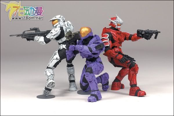 麦克法兰系列玩具 游戏与动画系列 光环 英雄典藏版2009第一弹 LONE WOLVES PACK 2 独狼2