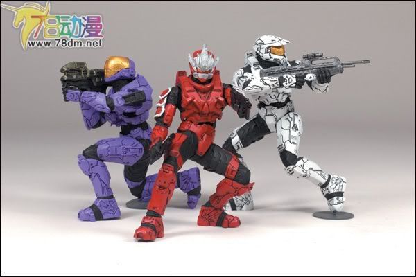 麦克法兰系列玩具 游戏与动画系列 光环 英雄典藏版2009第一弹 LONE WOLVES PACK 2 独狼2