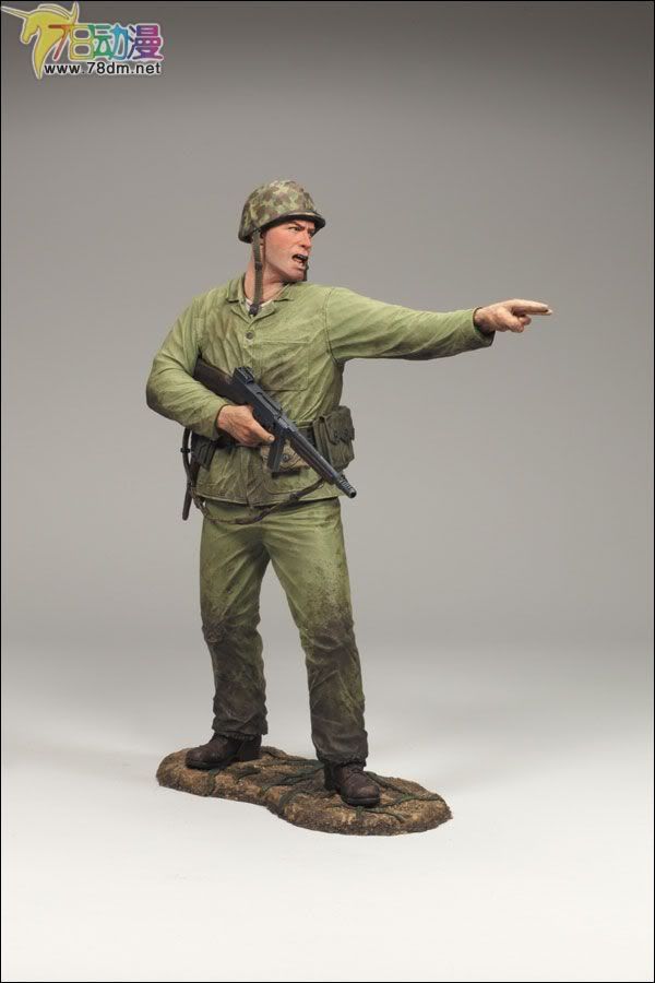 麦克法兰系列玩具 游戏与动画系列 使命召唤 带机关枪的美国海军陆战队士兵