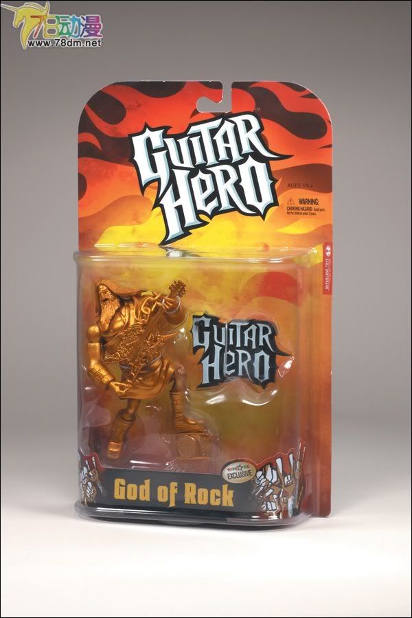 麦克法兰系列玩具 游戏与动画系列 吉他英雄 第一代 GOD OF ROCK (GOLD)