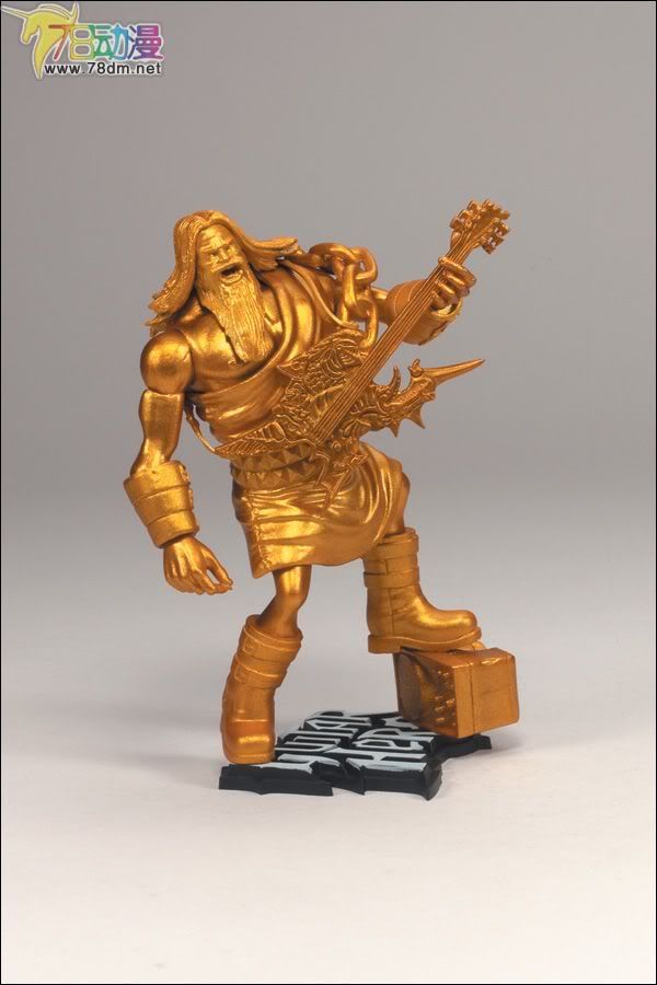 麦克法兰系列玩具 游戏与动画系列 吉他英雄 第一代 GOD OF ROCK (GOLD)