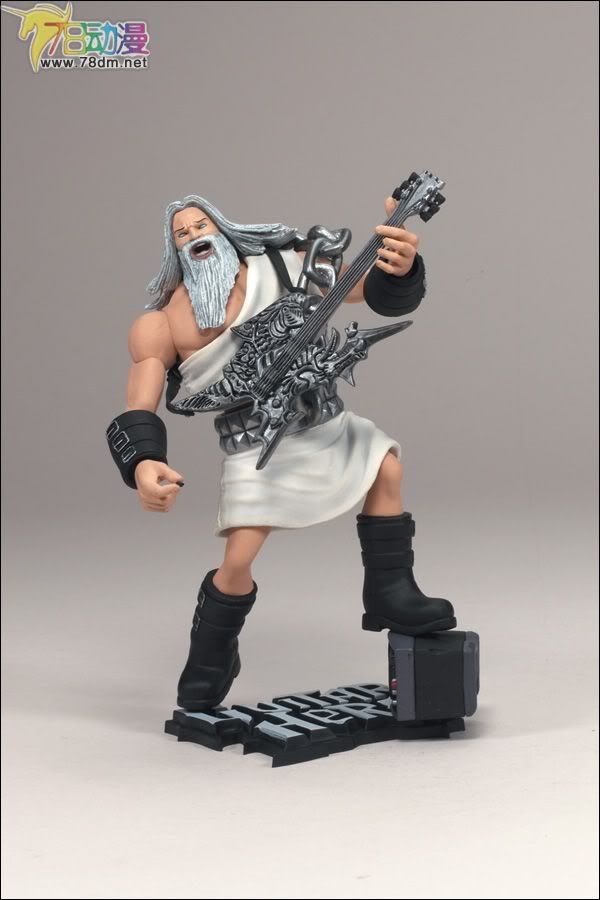 麦克法兰系列玩具 游戏与动画系列 吉他英雄 第一代 GOD OF ROCK(WHITE TOGA)