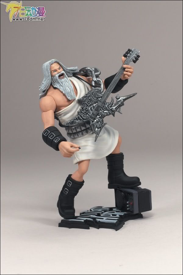 麦克法兰系列玩具 游戏与动画系列 吉他英雄 第一代 GOD OF ROCK(WHITE TOGA)