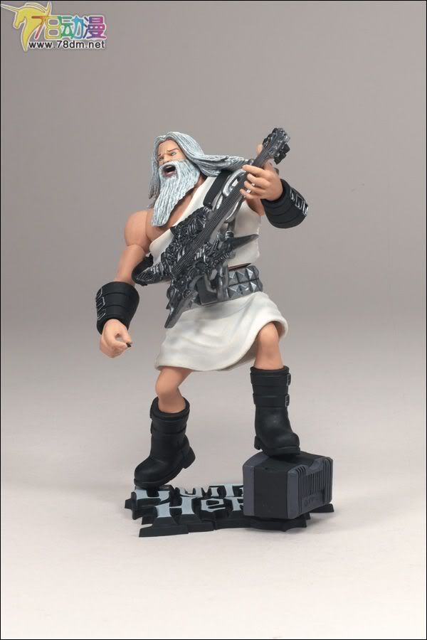 麦克法兰系列玩具 游戏与动画系列 吉他英雄 第一代 GOD OF ROCK(WHITE TOGA)