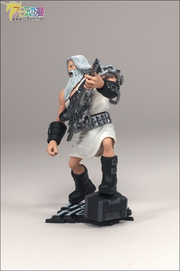 麦克法兰系列玩具 游戏与动画系列 吉他英雄 第一代 GOD OF ROCK(WHITE TOGA)