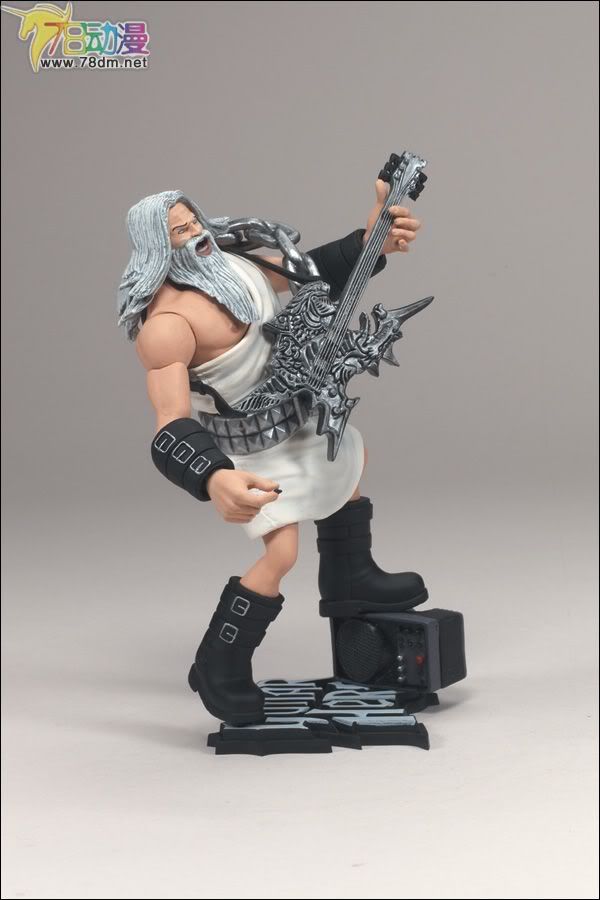 麦克法兰系列玩具 游戏与动画系列 吉他英雄 第一代 GOD OF ROCK(WHITE TOGA)