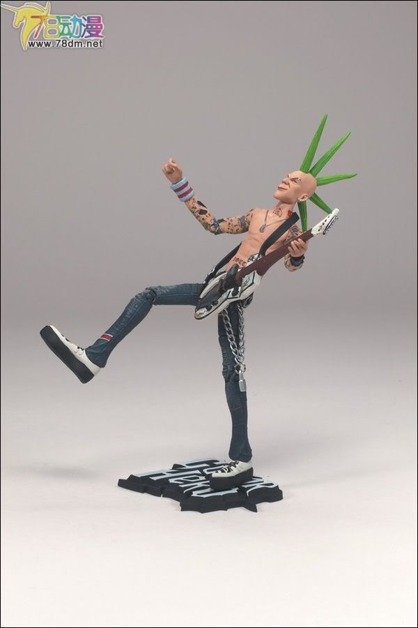 麦克法兰系列玩具 游戏与动画系列 吉他英雄 第一代 JOHNNY NAPALM (GREEN MOHAWK)