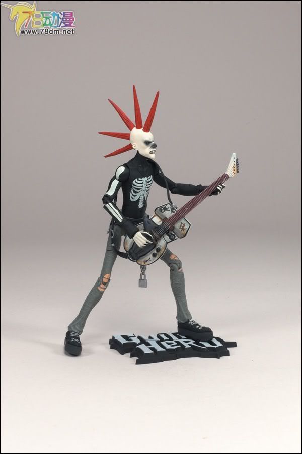 麦克法兰系列玩具 游戏与动画系列 吉他英雄 第一代 JOHNNY NAPALM (SKELETON)