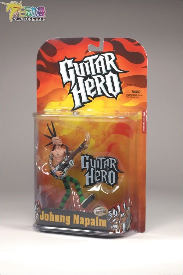 麦克法兰系列玩具 游戏与动画系列 吉他英雄 第一代 JOHNNY NAPALM (BLACK MOHAWK)