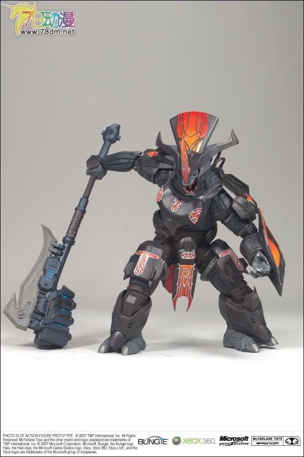 麦克法兰系列玩具 游戏与动画系列 光环3 第一代 战役 BRUTE CHIEFTAIN