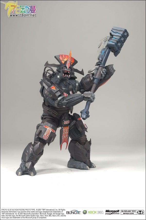 麦克法兰系列玩具 游戏与动画系列 光环3 第一代 战役 BRUTE CHIEFTAIN
