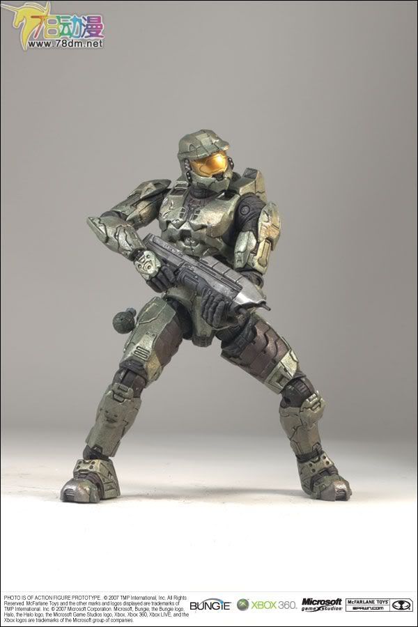 麦克法兰系列玩具 游戏与动画系列 光环3 第一代 战役 MASTER CHIEF