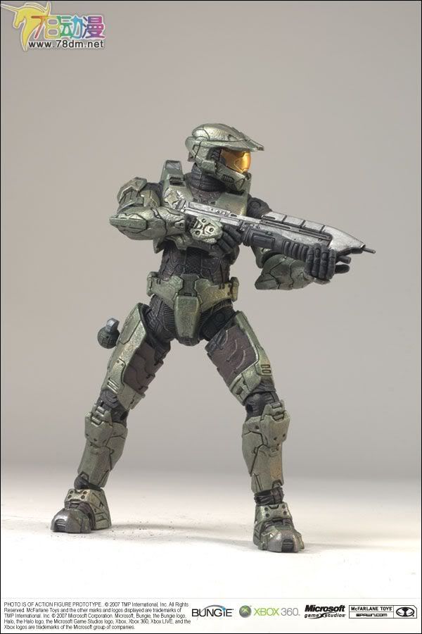麦克法兰系列玩具 游戏与动画系列 光环3 第一代 战役 MASTER CHIEF